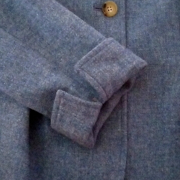 Jacket Woman's 12 Blue Heathered Wool - Picture 5 of 8
